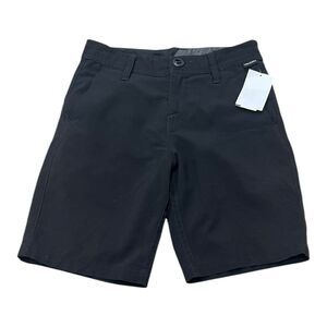 Volcom Black Flat Front Boy Shorts 10